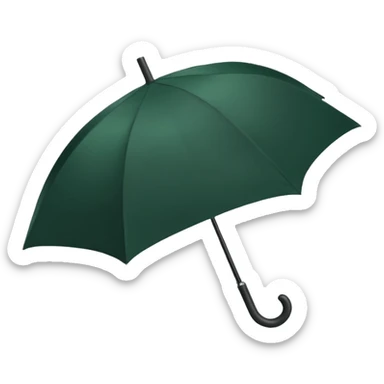 dark green umbrella sticker