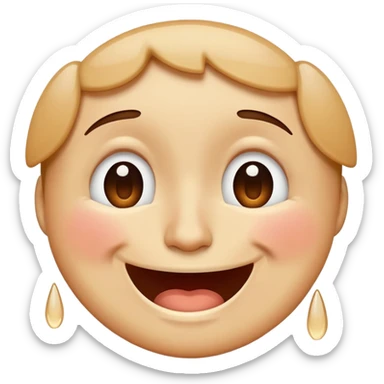  laughing crying face sticker