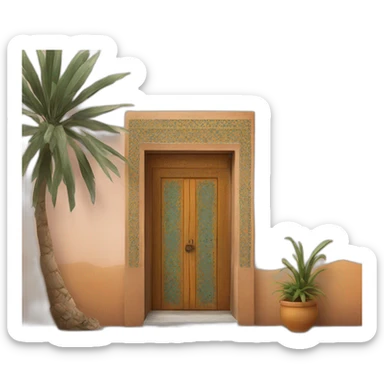 Moroccan door sticker