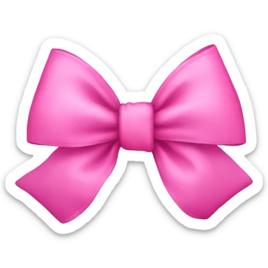 pink bow sticker