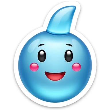 Creame la verificacion celeste chillante como un 100% como la de tiktok sticker