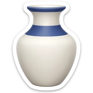 vaso branco sem flores sticker