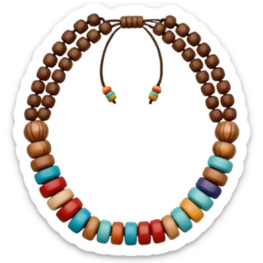 hippie necklace sticker