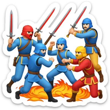 Total battle mobile game sticker