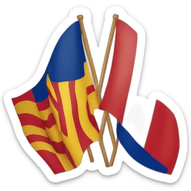 Netherlands flag vs spanish flag sticker