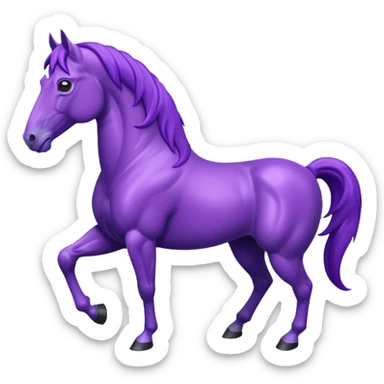 PurPle horse sticker