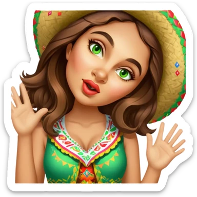 Fiestero with Sombrero sticker