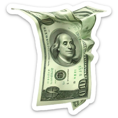 money flying sticker