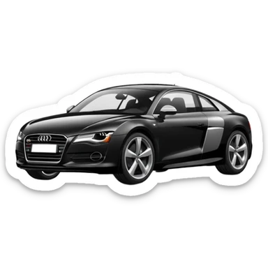 Audi car black sticker