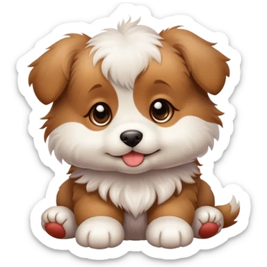 cute little puppy sticker