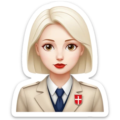 patriot polish european woman simple patriot politician modern fascist poland traditional sticker