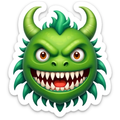 Mمزخرف مثل شعار مونستر sticker