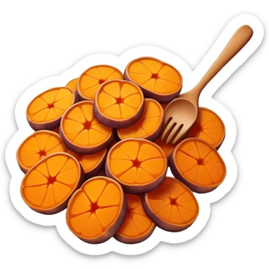 Plate of candied yams  sticker