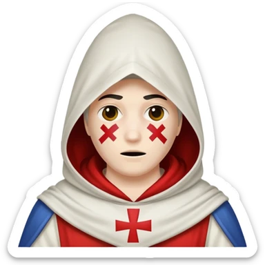Ku klux klan full hood no face  sticker