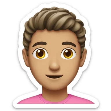 lebanese teenager with pink shirt sticker