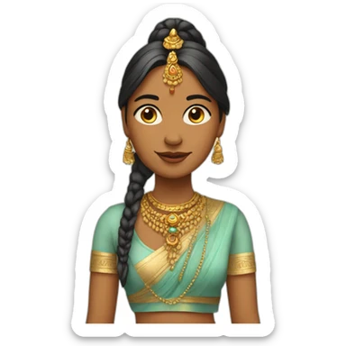 Femme indienne sticker