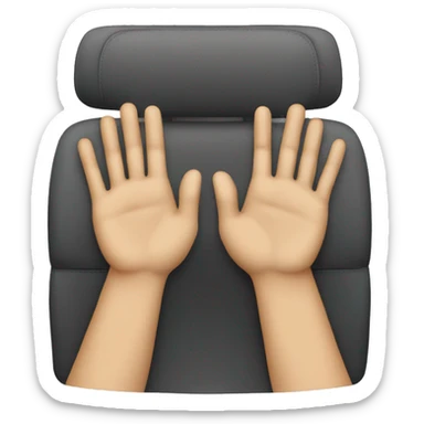 hands from the back seat sticker
