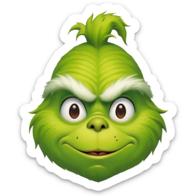 Sneaking grinch sticker