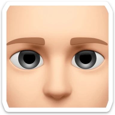 Ojos cansados con ojeras sticker