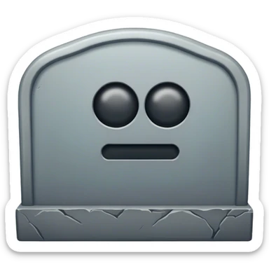 Tombstone that says butthole sticker