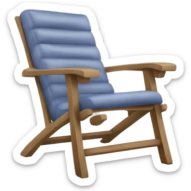Long chair resort arsthetic sticker