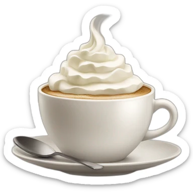 Coffee with whipped cream  sticker