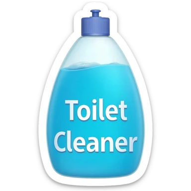 toilet chemical sticker