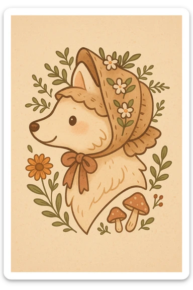 Give the Overwolf logo a cute cottagecore makeover sticker