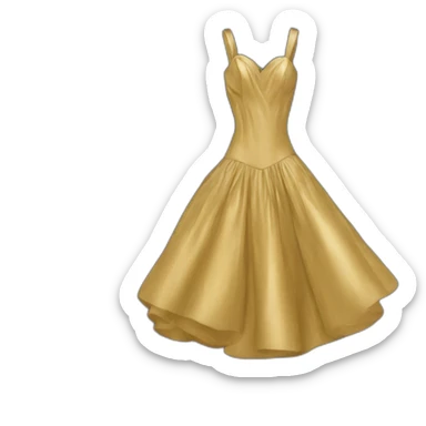 Dior gold dress sticker