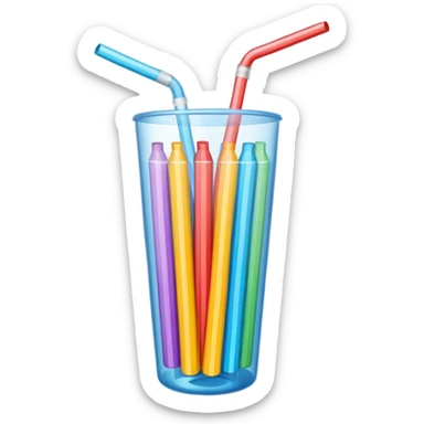 soda straws sticker