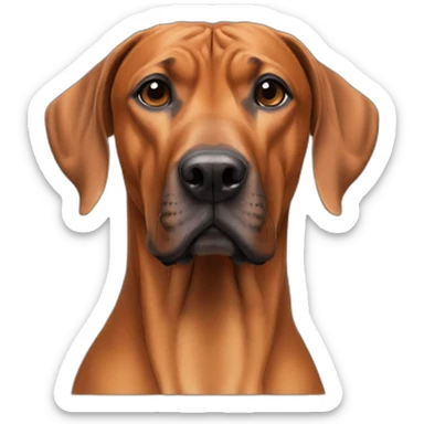 Big block head Rhodesian ridgeback sticker