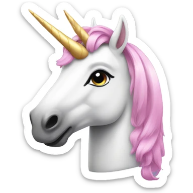coquette unicorn sticker
