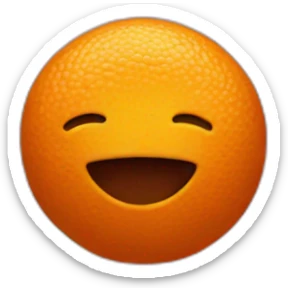 orange in cosmos sticker