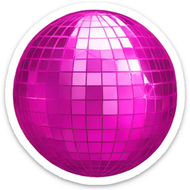 pink disco ball sticker