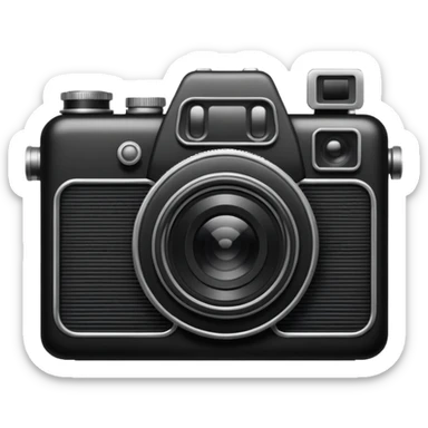 Camera retro sticker