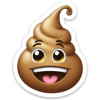 Happy poop sticker