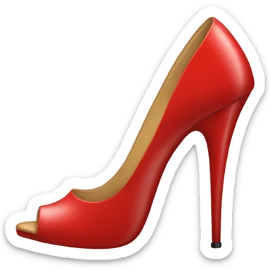 heels with red bottom   sticker