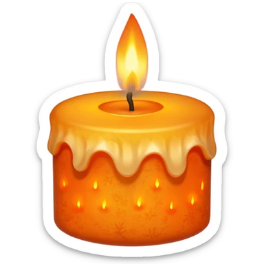 autumnal candle sticker