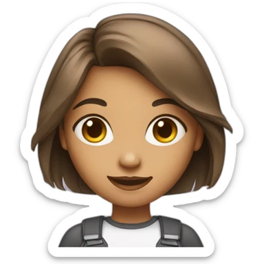 cute tech girl sticker