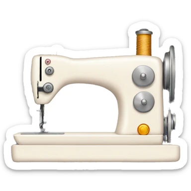 Sewing machine sticker