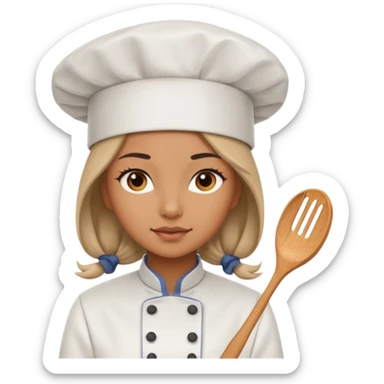 Female chef – tied hair, white hat




 sticker