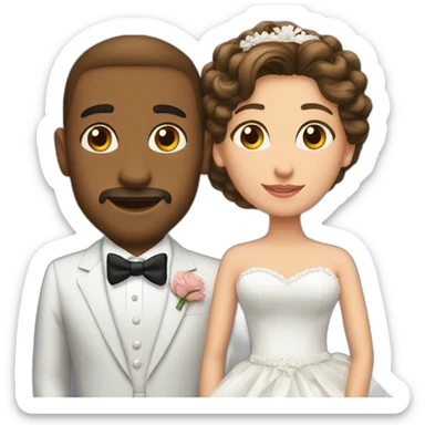 Friends marriage sticker