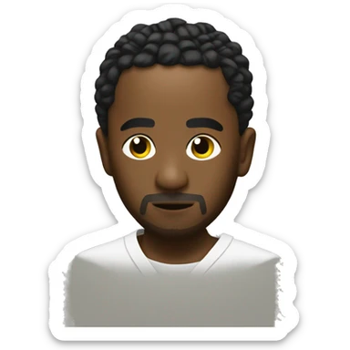 kendrick lamar with kung fu top sticker