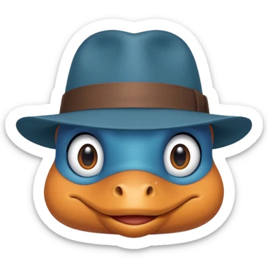 Perry the platypus sticker