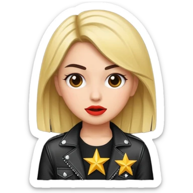 rockstar girl sticker