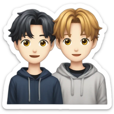Felix et Hyunjin de straykids sticker