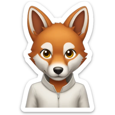 karaté renard sticker