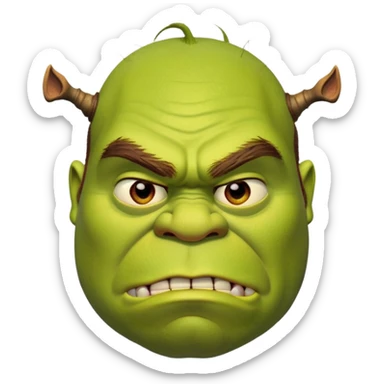 Злой шрек sticker