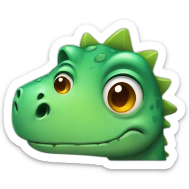 sad dinosaur is crying  sticker