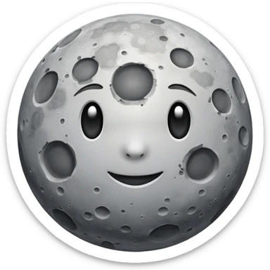 Moon sticker